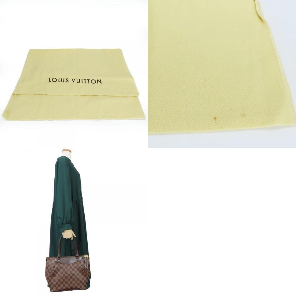 LOUIS VUITTON Authentic Brown Damier Leather Tote Bag - Picture 10 of 11